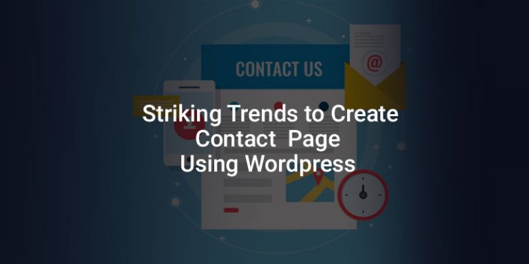 to create contact page using wordpress