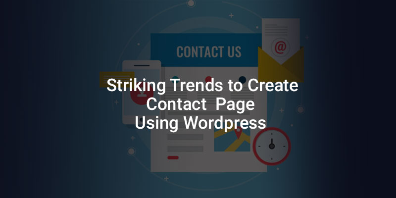 to create contact page using wordpress