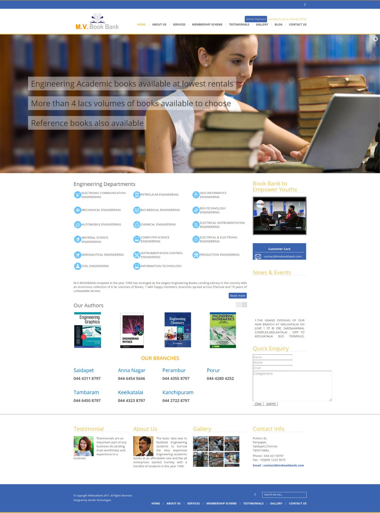 MV Book Bank- homepage - iStudio Technologies