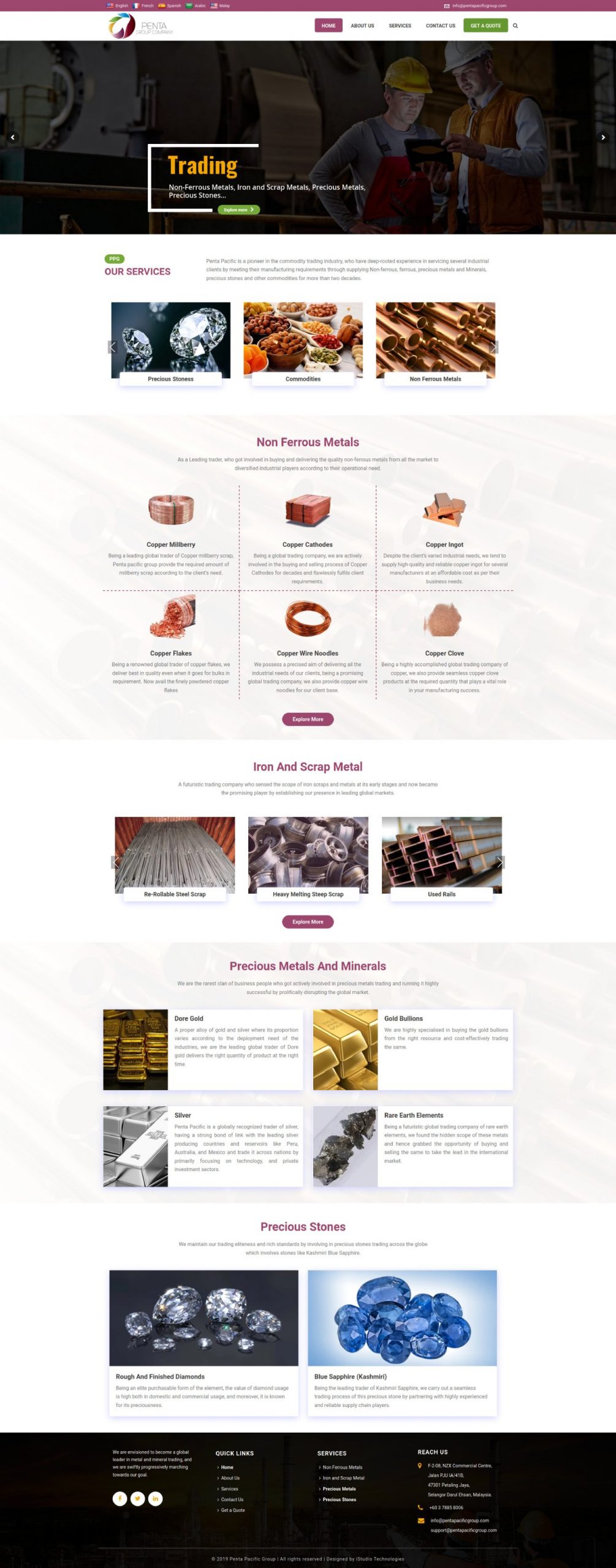 Penta Pacific Group -homepage - iStudio Technologies